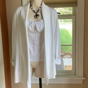 Beautiful White Flyaway Cardigan